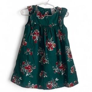 Carter's Teal Floral casual spring Dress toddler girl size 3t